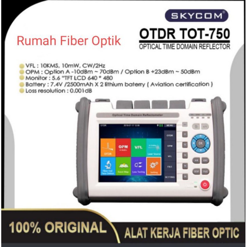 otdr skycom tot-750/otdr skycom putih