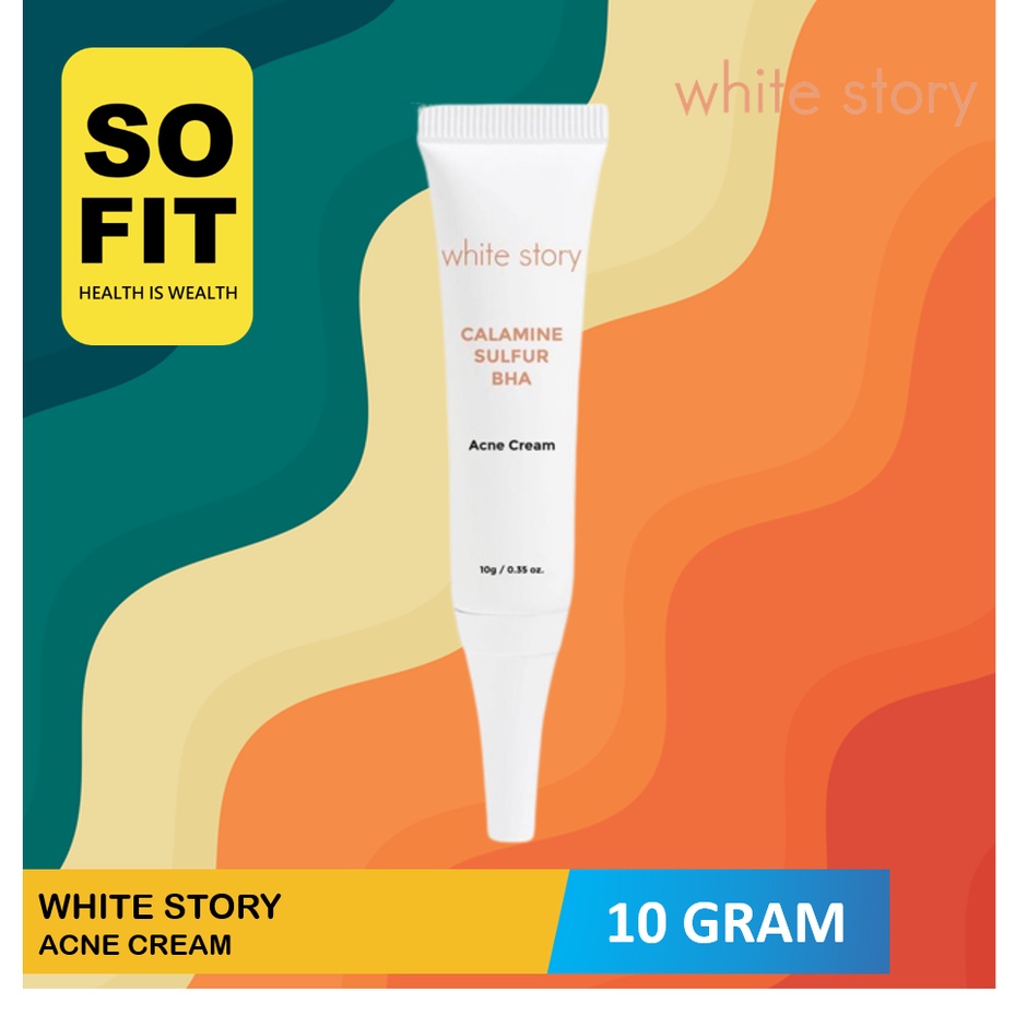 White Story Acne Cream 10gr / Whitestory Obat Jerawat / WHITESTORY