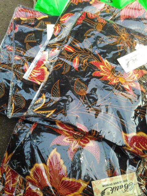 Tey-17 Batik Wanita Asj Sa Hrb026 Kenongo Kemeja Tosca Pendek