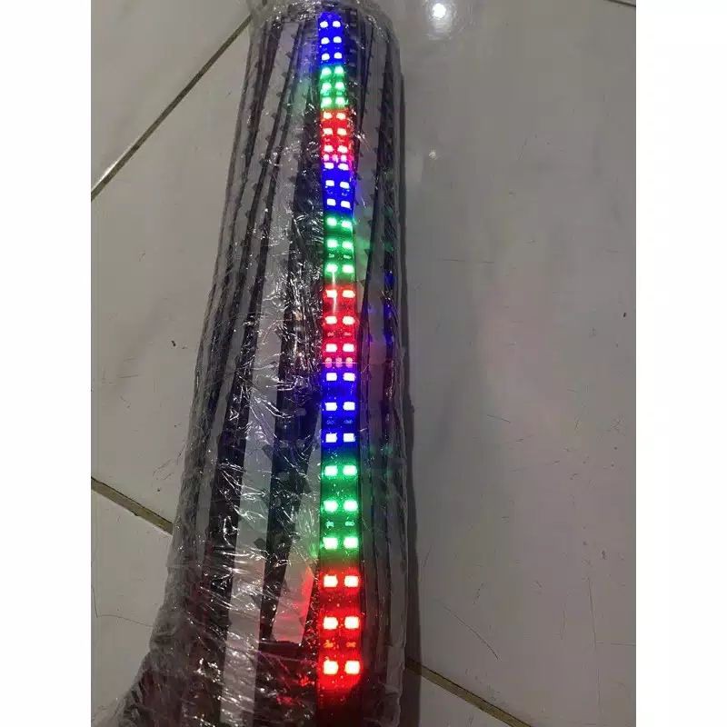 LAMPU LED STRIP RUNNING FLEXIBEL 54LED 30CM WATERPROOF 12-24V MOTOR MOBIL TRUK