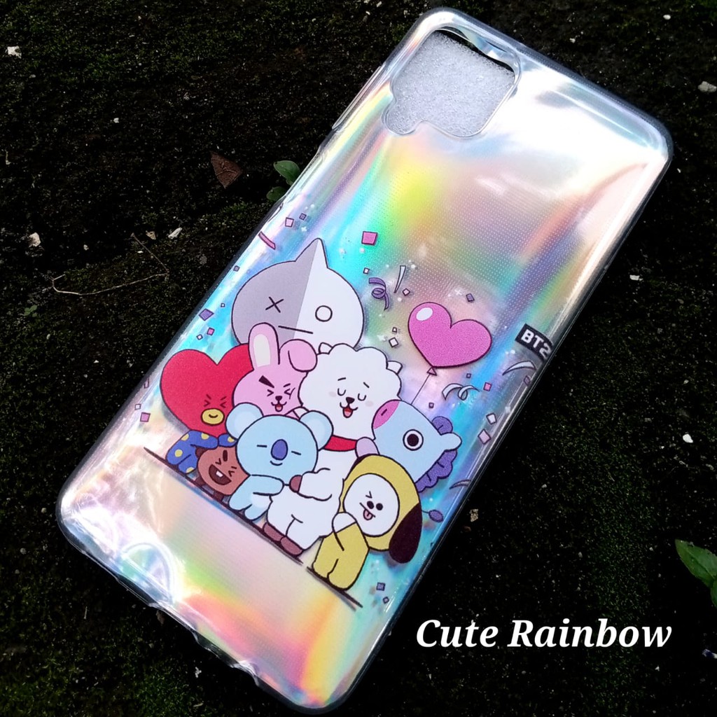 Rainbow Case Samsung A12 Super Cute Character Hits 2021