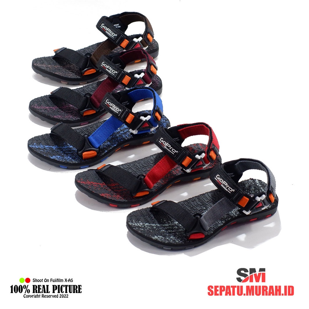 Sandal gunung pria dewasa sendal gunung cowok laki2 original go-pro mountblanc - tesla 39-43