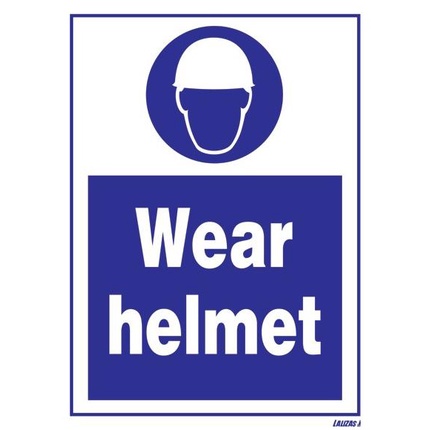

(BISA COD) IMO Symbol Sticker IMPA 33.5709 Wear Helmet / IMPA 335709 TERJAMIN Kode 666