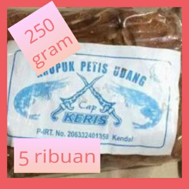 

kerupuk petis udang mentah cap keris