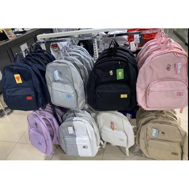 SPAO X BT21 Backpack Tas  Ransel Sekolah Ori Shopee Indonesia