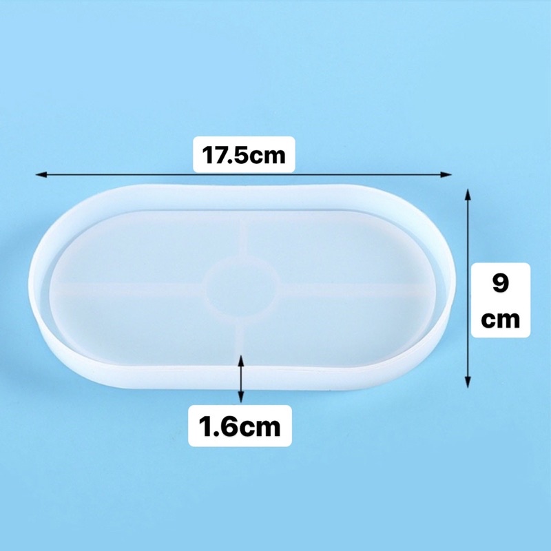 cetakan silikon tray / cetakan silikon oval / cetakan silikon tray oval / cetakan silikon untuk kerajinan resin