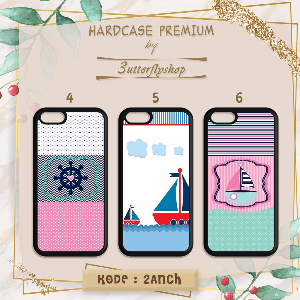 [HardCase] Anchor Boat casing case HP xiaomi samsung iphone oppo vivo realme redmi meizu