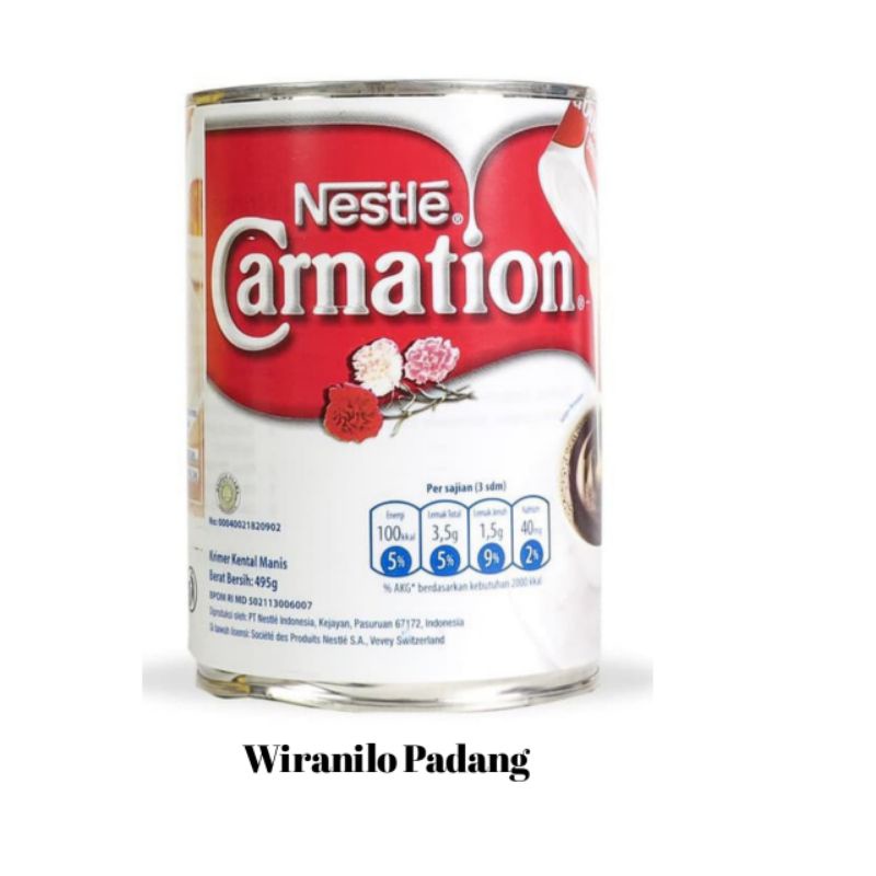 

Susu Nestle Carnation Susu Krimer Kental Manis 495gr