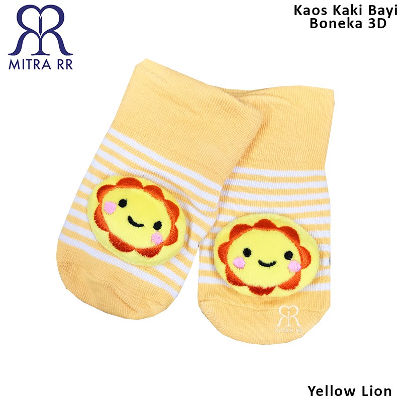 Kaos Kaki Bayi Karakter Boneka timbul 3D