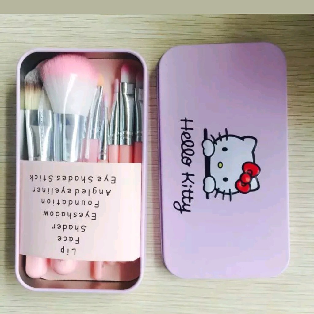 [ORI] JEPANG HELLO KITTY BRUSH MAKE UP 7pc | HELO KITY KITI KITTI | KUAS MAKEUP KOSMETIK BERKUALITAS