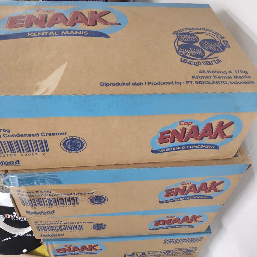 [TRUCKING] Susu Kental Manis Cap Enaak 1 dus 48 x 370gr SKM Enak Kaleng carton 370 gram