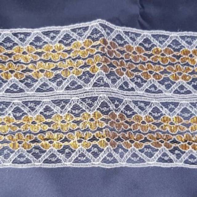RENDA AIR GOLD &, SILVER LEBAR 11CM ISI 10 YARD BISA DISOBEK