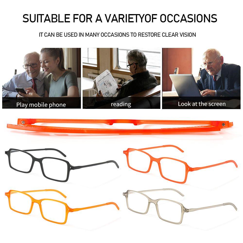 Lily Kacamata Baca Unisex Elegan Vintage Ultra Tipis Frame