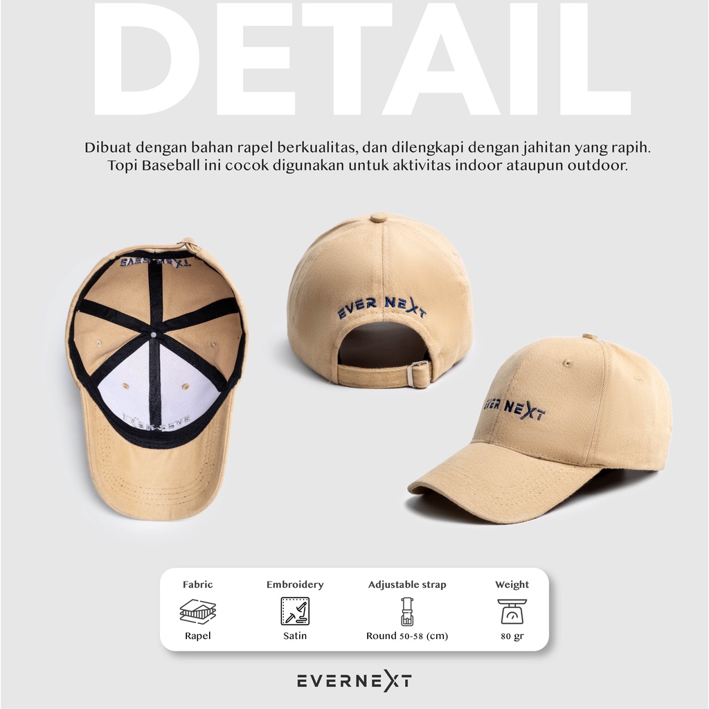 Topi BASEBALL Polos Pria Indoor Outdoor Sporty Distro Anak Laki Laki Premium Kerja Olahraga Kantoran