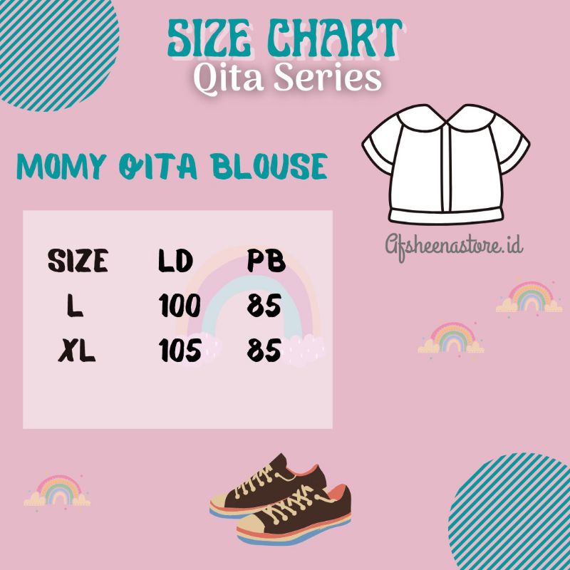 Setelan Qita Series Anak dan blouse mommy