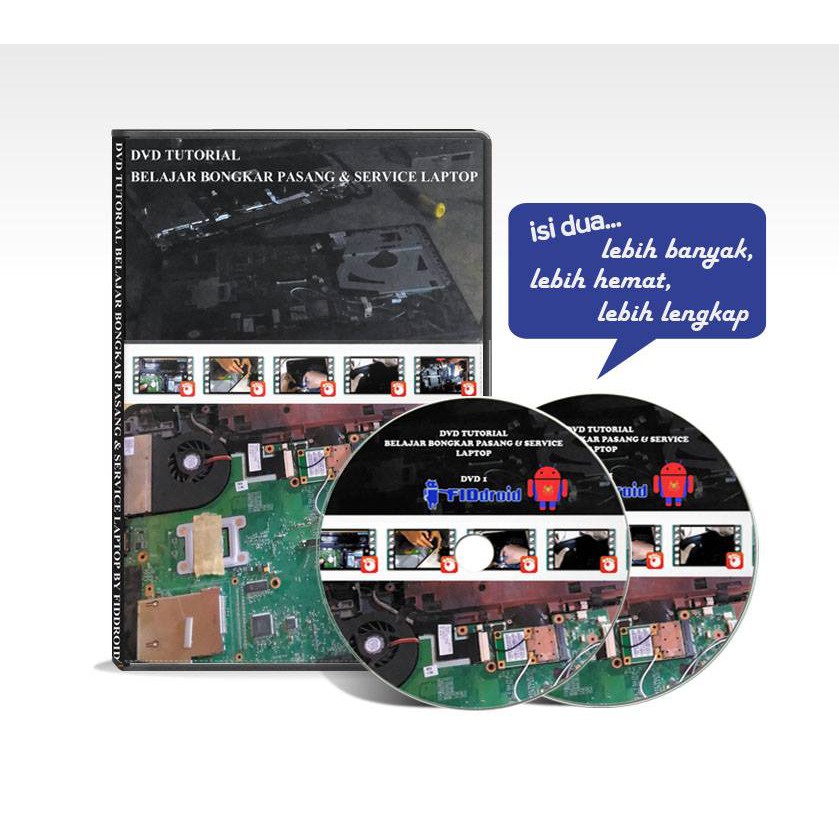 DVD TUTORIAL SERVICE LAPTOP ISI 2 keping dvd