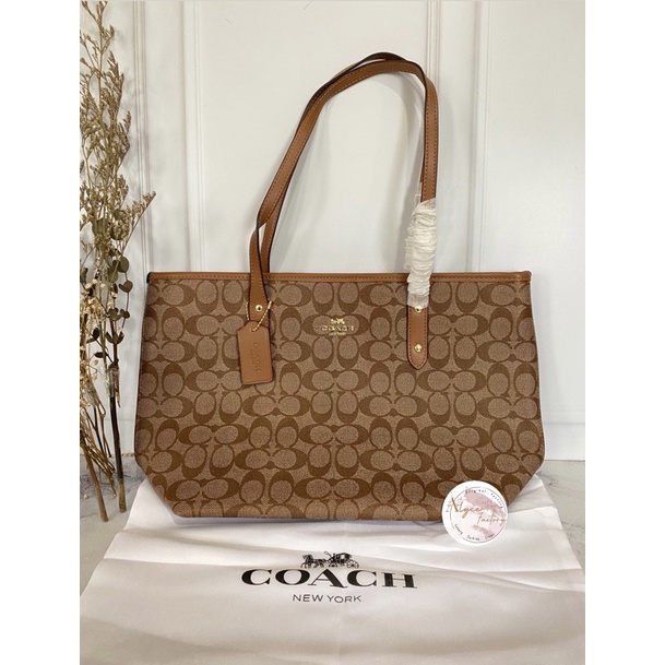 Coach Zip Tote Signature / Tas wanita