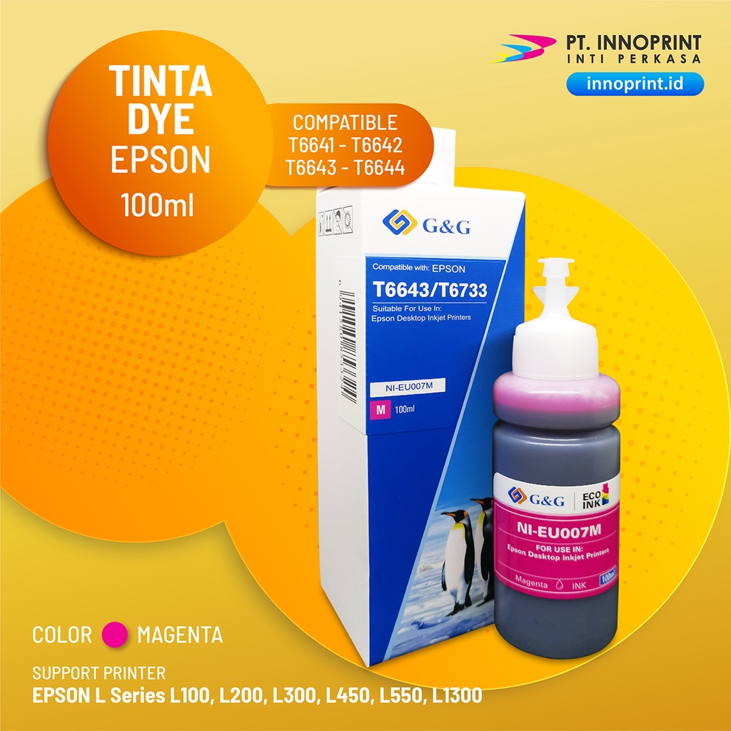 Paket 800 Btl MEGA BONUS - Tinta G&amp;G Epson 664 Series - 100ml