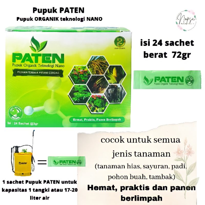 PATEN Pupuk Organik Teknologi Nano