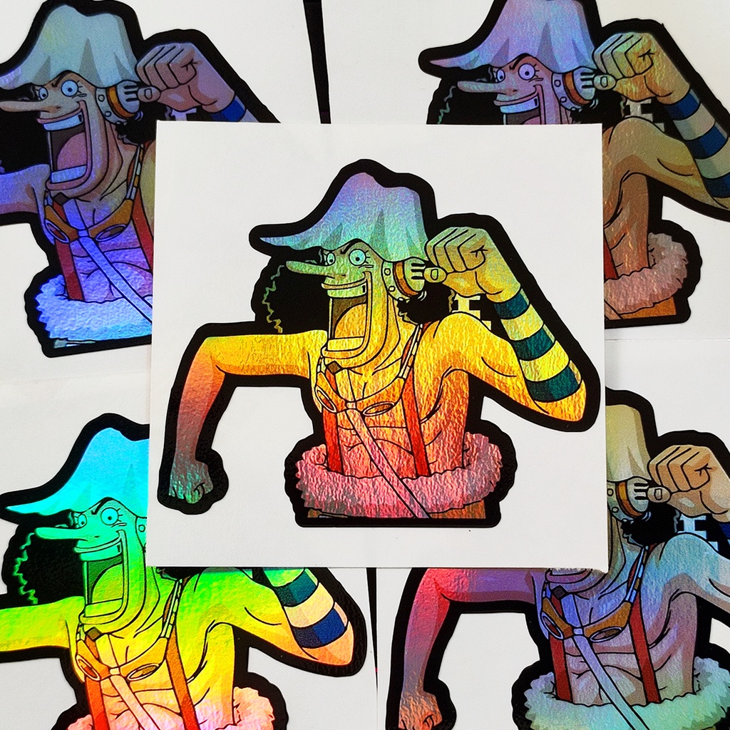 STICKER STIKER HOLOGRAM ANIME - ONE PIECE USSOP - STIKER ANIME HOLOGRAM