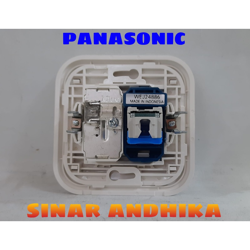 MODUL / JACK DATA CAT 6 + TV PUTIH PANASONIC WEJ 78029 8601