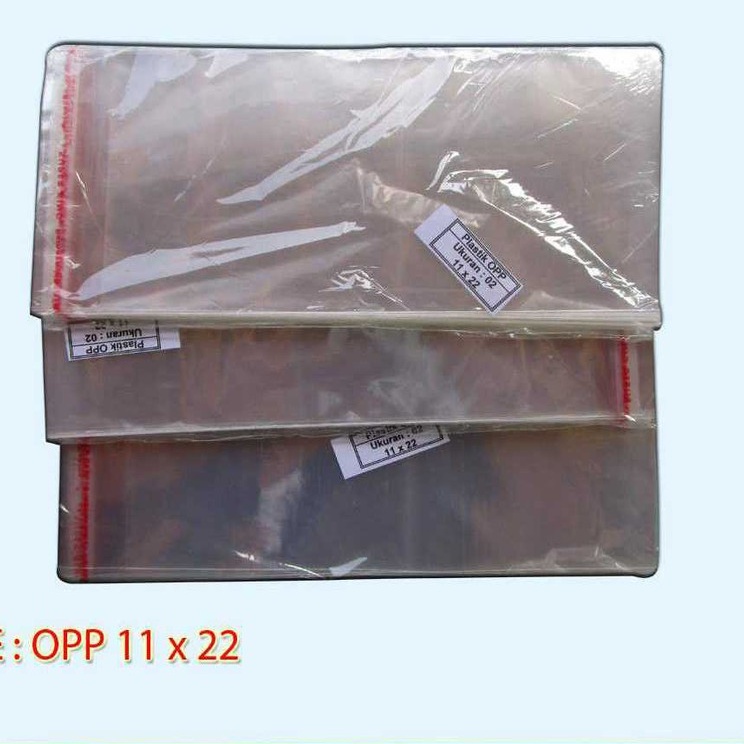 

Plastik OPP 11 X 22 Murah Isi 100 Lembar