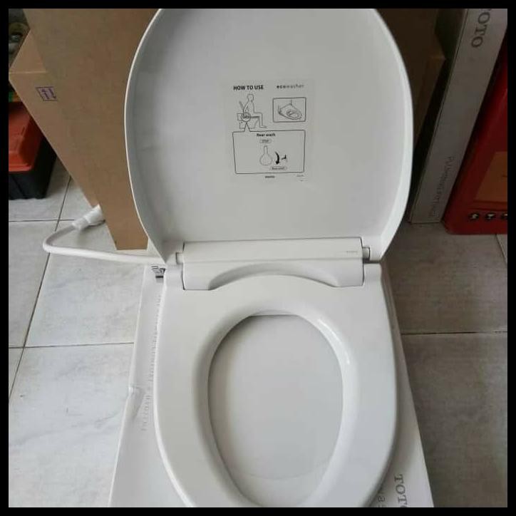 Eco Washer Tcw07s Tutup Closet Toto Putih Shopee Indonesia