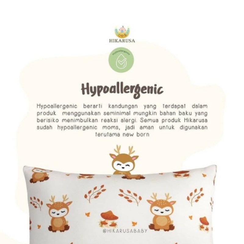 Hikarusa HIKARU BANTAL Anak Bantal Bayi Size S M L XL Sky Deer Snow Deer BUDDY BOLSTER BAMBOO TENCEL