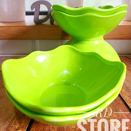 PROMO 6.PCS MANGKOK ULIR MELAMINE POLOS