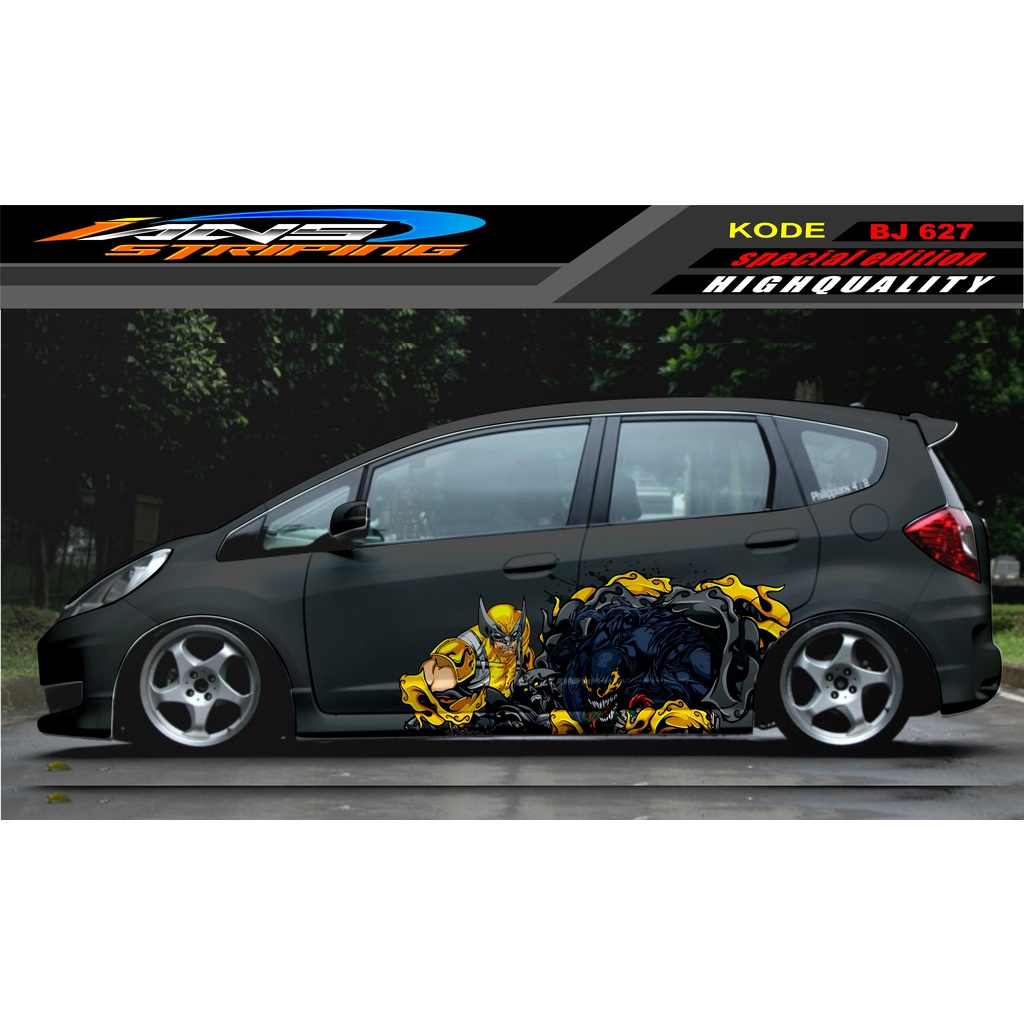 DECAL STICKER MOBIL JAZZ BRIO AVANZA SIGRA YARIS / STIKER VARIASI MOBIL / MODIF STICKER MOBIL 627