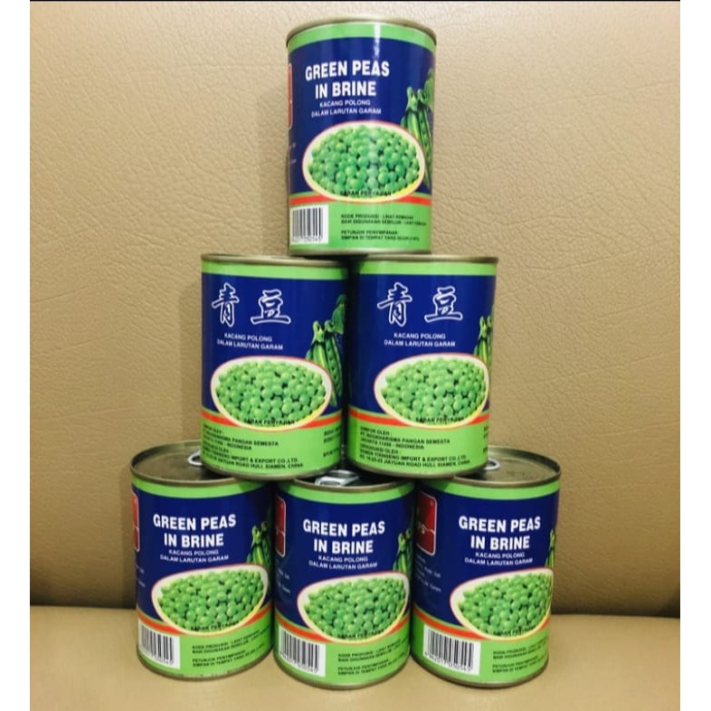 

Green Peas in Brine IKPS Kaleng / Kacang Polong dlm larutan garam / Qing Dou