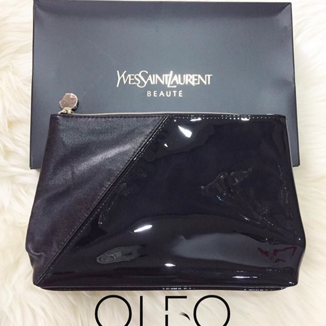 YSL Black Makeup Pouch