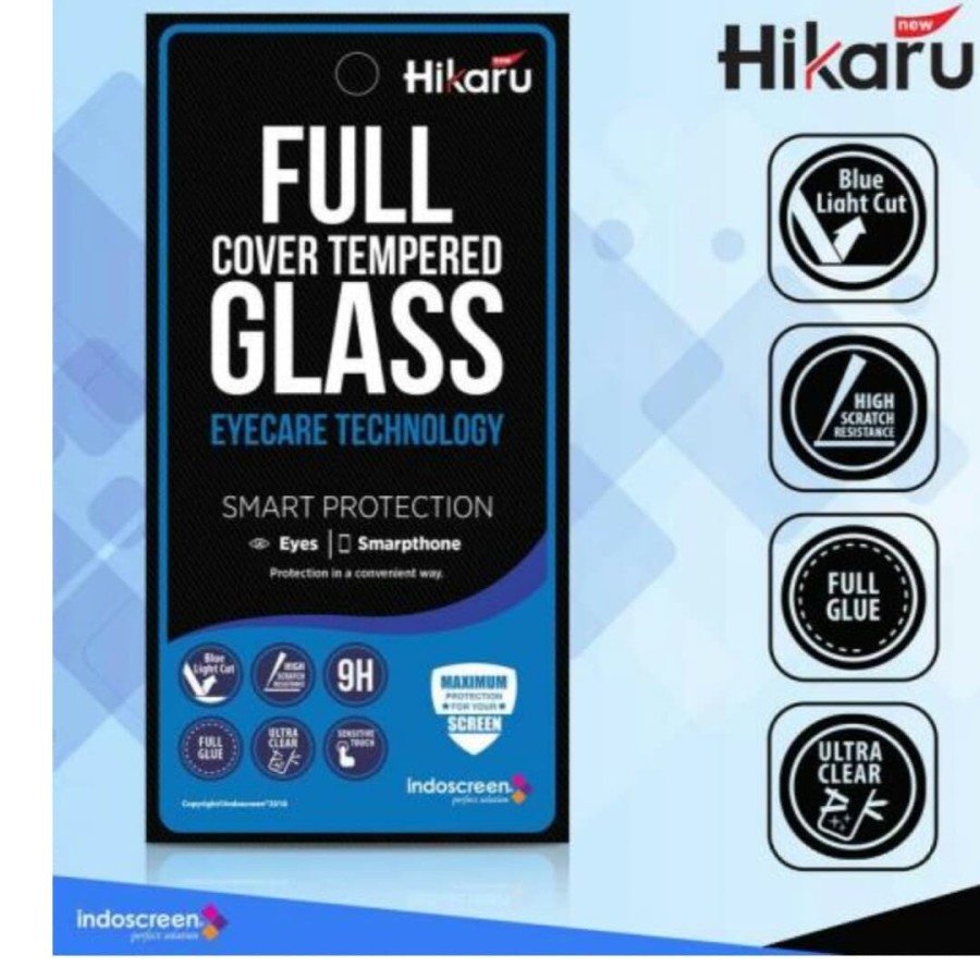 Tempered Glass FULL iPhone XS MAX / XR / X/XS tempered glass eyecare hikaru