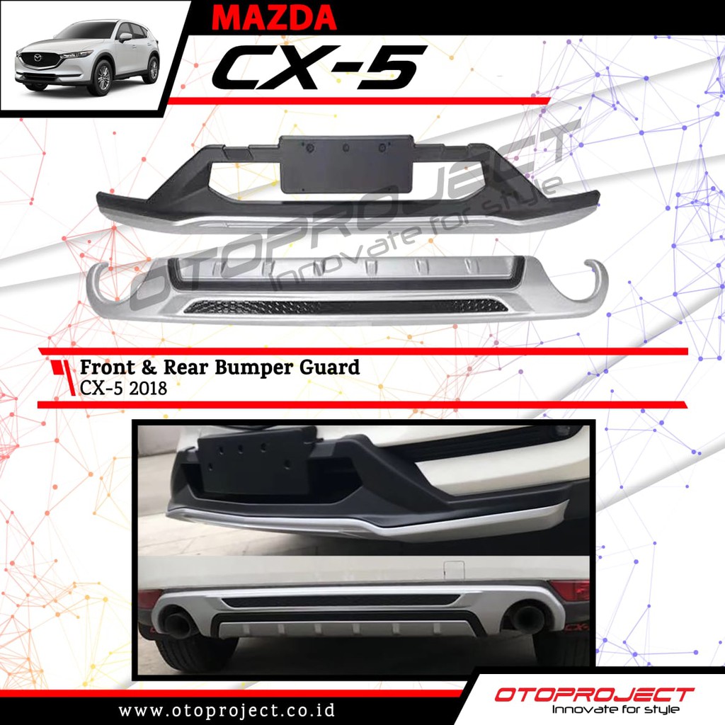 front and rear bumper guard MAZDA CX-5 2018 otoproject