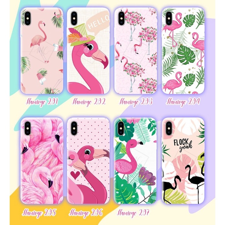 HARDCASE FULLPRINT FLAMINGO case xiaomi mi max 3 2 a2 redmi 6x lite 6 pro a1 5x 8