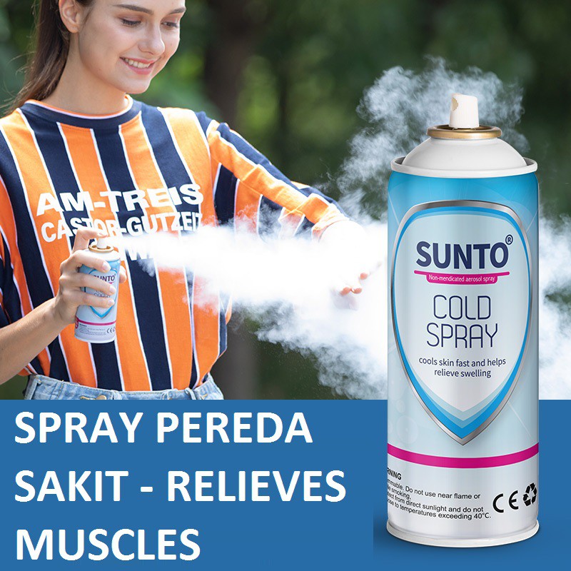 SPRAY PEREDA SAKIT / Kompress Dingin Spray Sports Strain Cooling Cold Relieves Muscles 255g