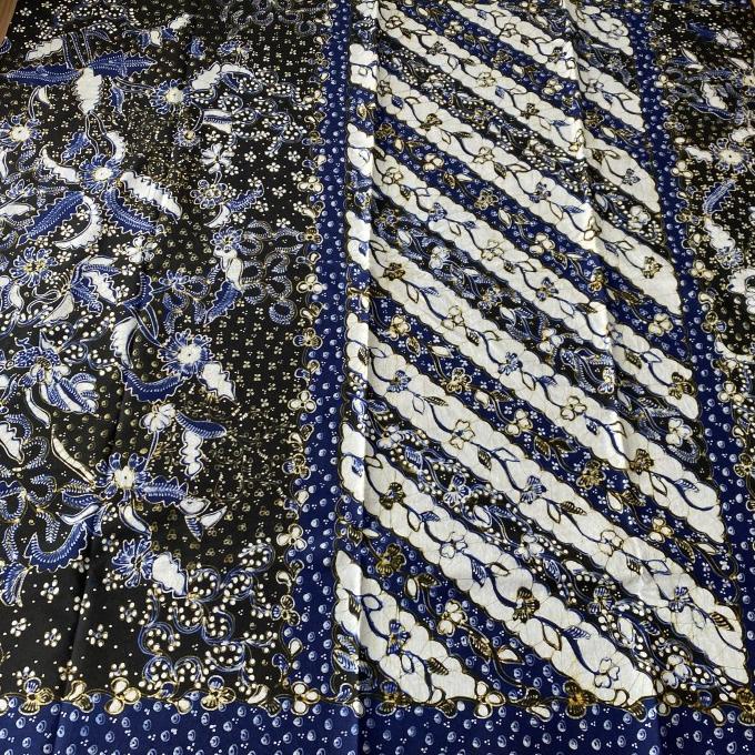 Kain Batik Tulis Lasem Buketan Tumpal RB102, kain sarung