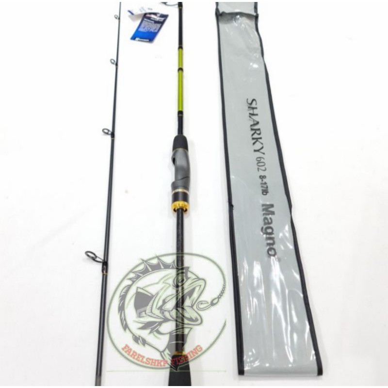joran pancing carbon solid Sharky Magno 180cm 17lb