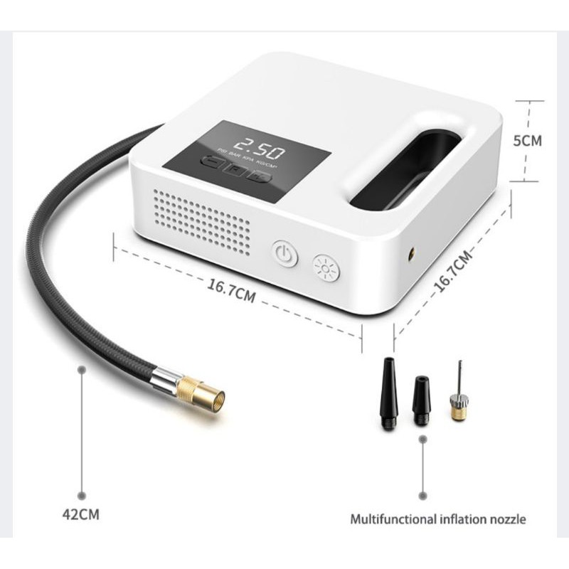 Inflator Pompa Angin Ban Mobil Elektrik LCD Display CSLP03