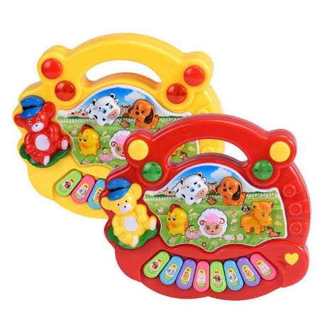 ANIMAL FARM PIANO &amp; XYLOPHONE ANAK - Mainan Musik Piano &amp; gambang silofon Ting-ting Anak &amp; Bayi chn