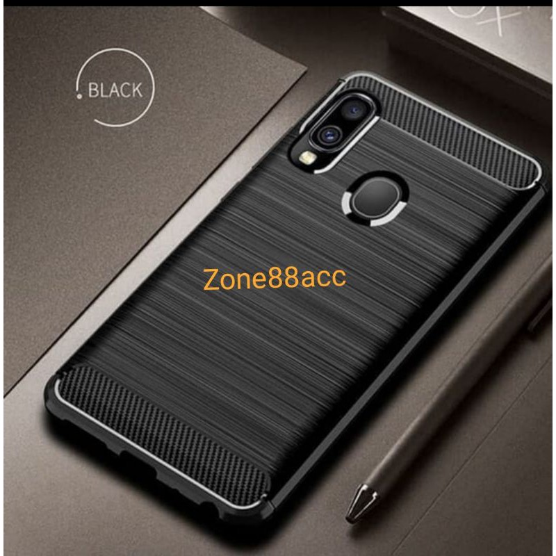 Silicon Case SAMSUNG A10S Softcase iPAKY Carbon Casing Cover TPU