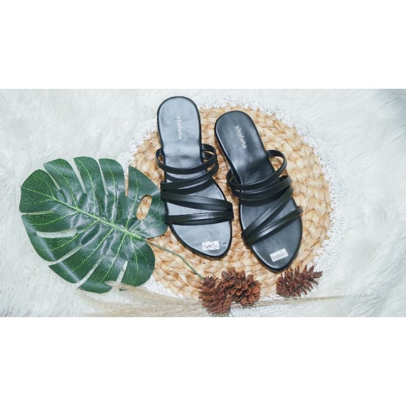 Sandal Teplek Wanita Tali silang Terbaru