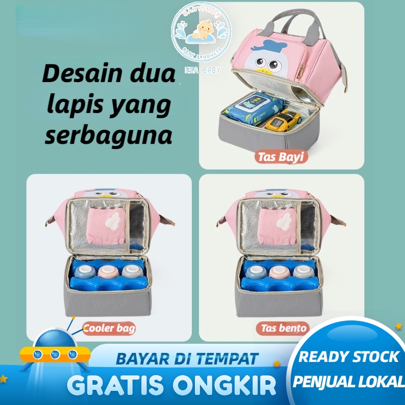 Tas Asi Cooler Bag Dan Tas Bayi 2in1 Tas Bayi Kecil Boneka Murah Tas Bayi Multifungsi Tempat Tidur Lipat Baby Diapers Bag Perawatan Tas Perlengkapan Ransel Backpack Anti Air Tas Bayi Diaper Bag Baby Termurah Muat Banyak Dan Ada Sekat Yang Lucu