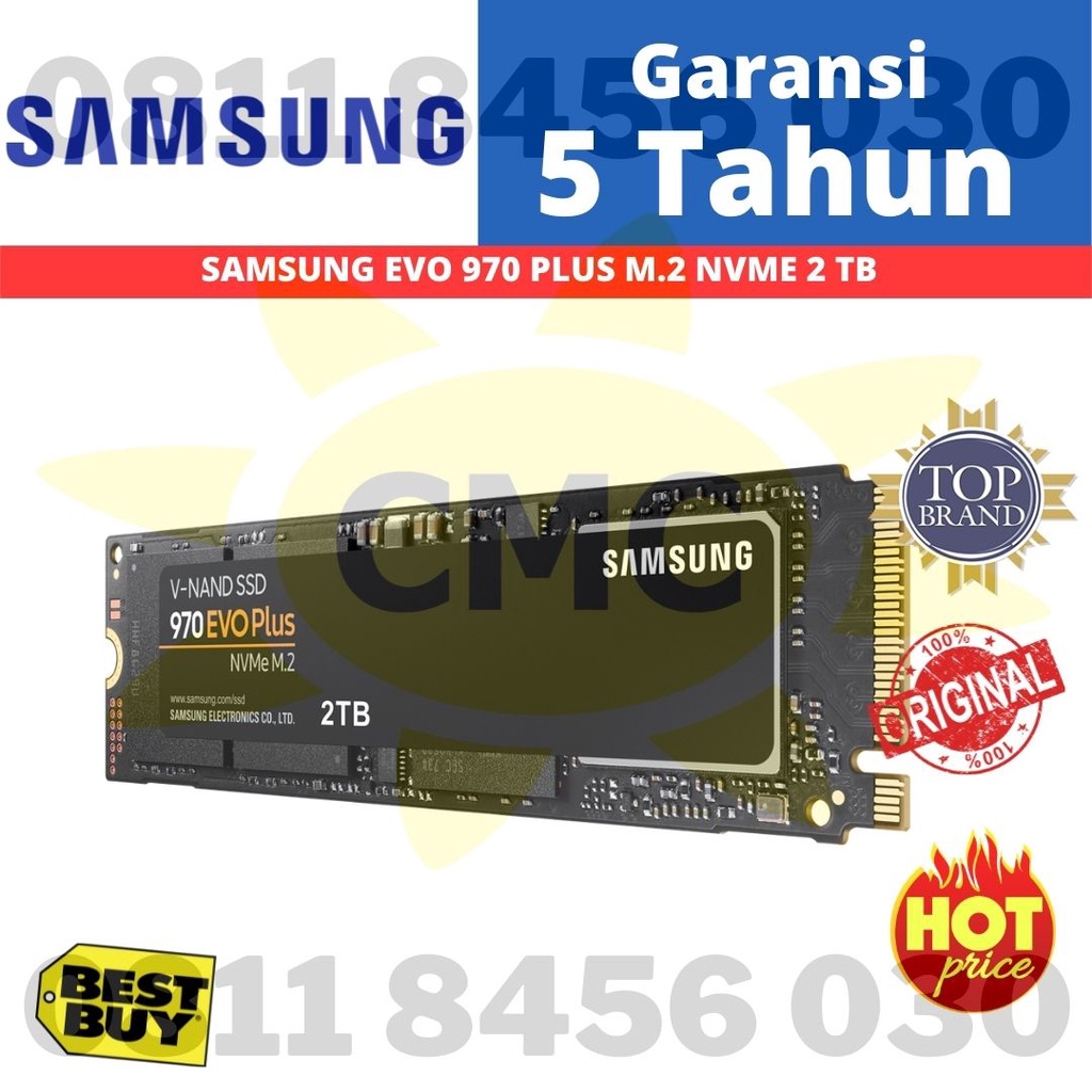 Samsung SSD 970 EVO Plus SSD M.2 NVMe PCIe 3.0 2TB Garansi 5 Tahun