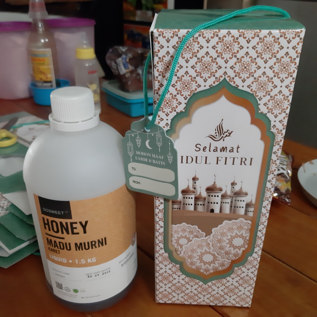 Box Jar / Bottle Lebaran P 9,5 X L 9,5 X T 26 Cm