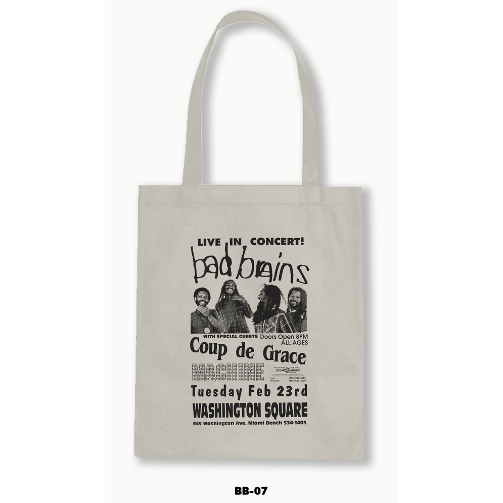 TOTE BAG BLACU - BAD BRAINS .01