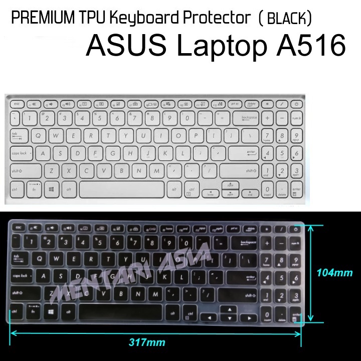 Keyboard Protector ASUS Laptop A516 - Premium TPU BLACK