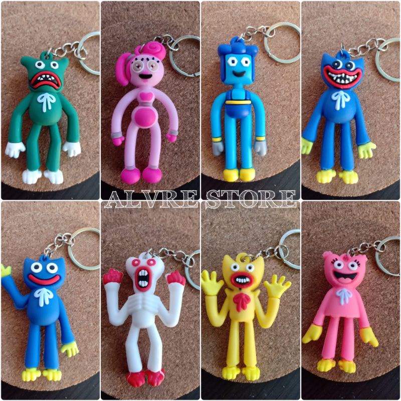 Gantungan Kunci Poppy Playtime Huggy Wuggy Mommy Daddy Long Legs