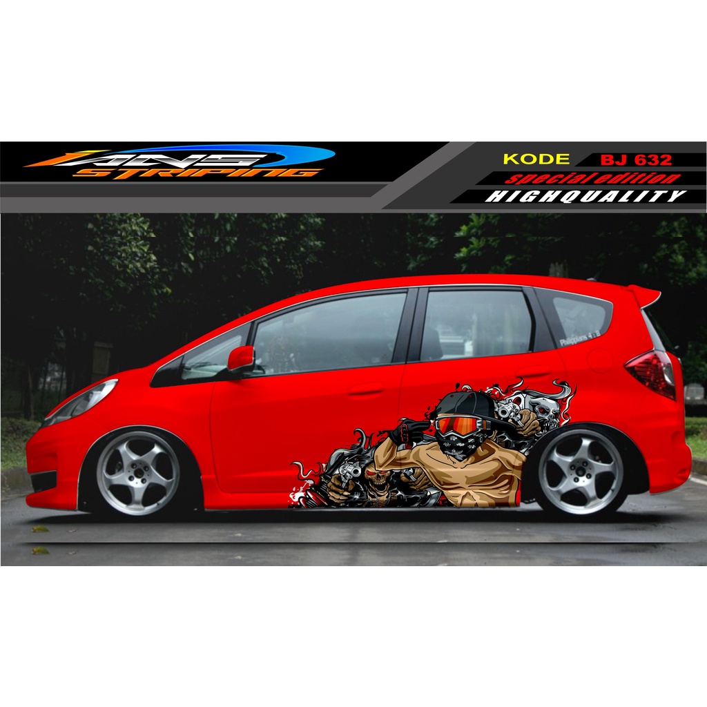 DECAL STICKER MOBIL JAZZ BRIO AVANZA SIGRA YARIS / STIKER VARIASI MOBIL / MODIF STICKER MOBIL 632