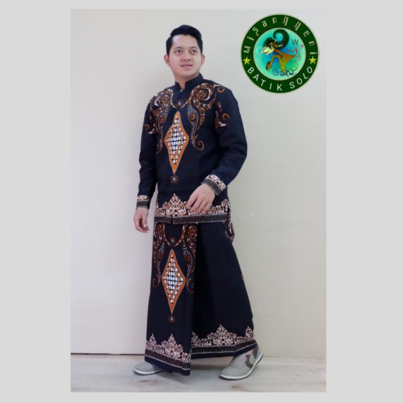 baju kemeja batik setelan sarung
